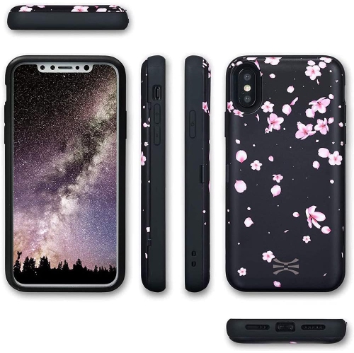 CX PRO II Case for iPhone Xs/iPhone X, with Card Holder | Slim Protective Cover with Hidden Cards Wallet Flip Slot