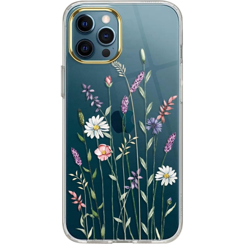 Étui iPhone 11 Pro, étui adorable iPhone 11 Pro avec fleurs, pour femmes féminines féminines, antichoc, rigide à motif floral transparent