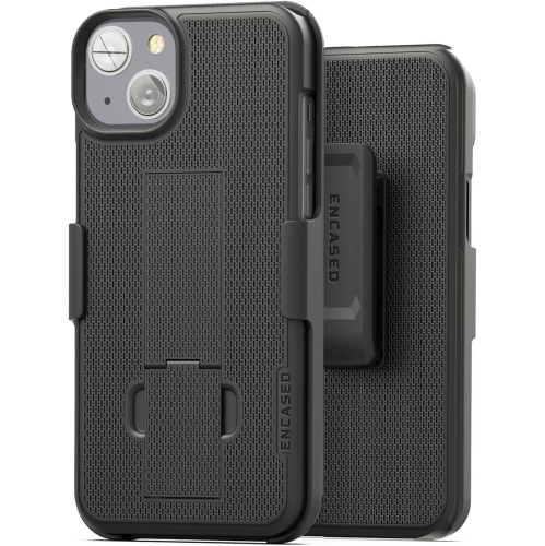 GENERIC  Duraclip Holster Designed for Iphone 14 Case With Belt Clip And Kickstand (Matte Black)