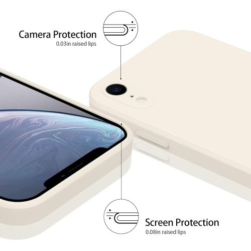 for iPhone XR Case, Soft Silicone Protection Shockproof Phone Case Cover for iPhone XR Case 6.1"