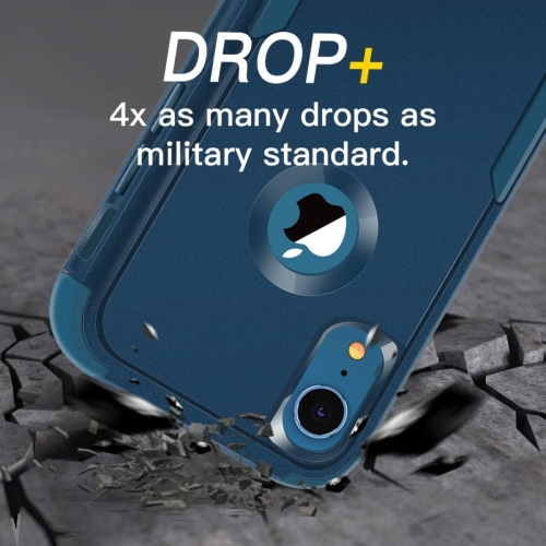 iPhone XR Heavy Duty Case, Shockproof Tough Case, Rugged 3-in-1 Triple-Layer Drop Protection Phone Cover