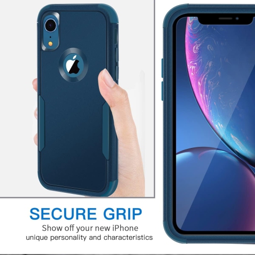 iPhone XR Heavy Duty Case, Shockproof Tough Case, Rugged 3-in-1 Triple-Layer Drop Protection Phone Cover