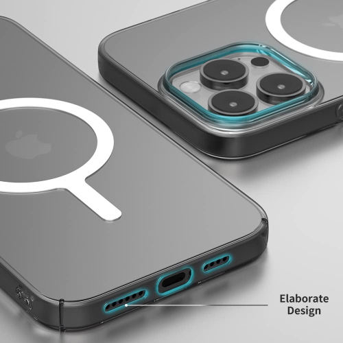 iPhone 13 Mini Ultra Thin Clear Phone Cover for MagSafe Case, Non Yellowing Strong Magnetic Slim Fit Cell