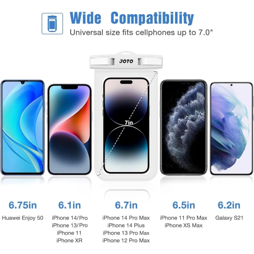 Universal Waterproof Pouch Cellphone Dry Bag Case for iPhone 14 13 Plus Pro Max Mini, 12 11 Pro Max Xs Max XR X 8