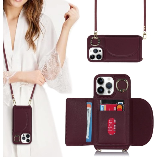 GENERIC  Etui Iphone 14 Pro Max Phone Case With Card Holder, Iphone 14 Pro Max Wallet Case Crossbody for Women, Phone