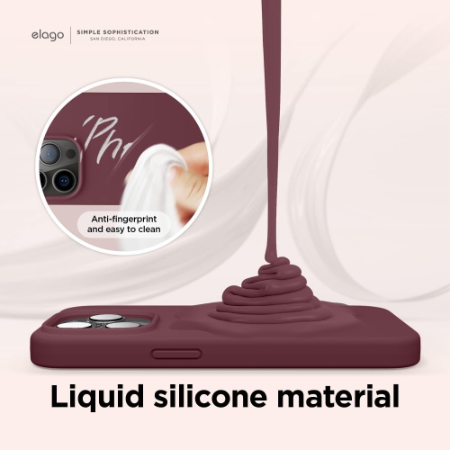 Compatible avec l'étui iPhone 14 Pro, l'étui en silicone liquide, le couvercle de protection intégrale, le téléphone antichoc et mince
