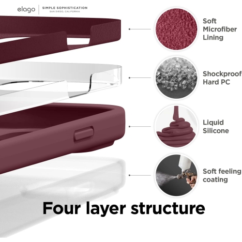 Compatible avec l'étui iPhone 14 Pro, l'étui en silicone liquide, le couvercle de protection intégrale, le téléphone antichoc et mince