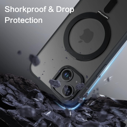 Magnetic Case for iPhone 14,iPhone 13 Compatible with MagSafe, Magnetic Kickstand iPhone 14/13 Case Cover