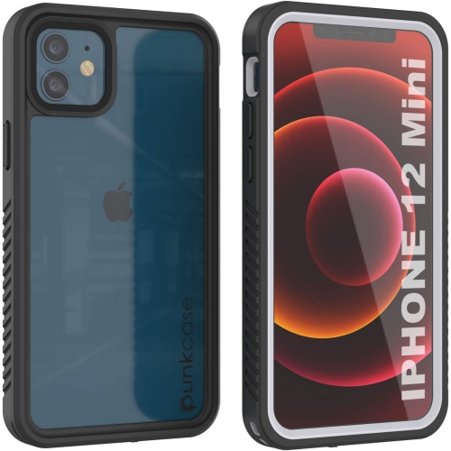 Image 1 de 5.. Pour étui étanche iPhone 12 Mini [série Extreme] [coupe ajustée] [certifié IP68] [antichoc] [résistant à la neige] [résistant à l'eau]