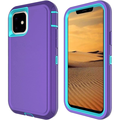 GENERIC  Iphone 11 Case, Iphone 11 Defender Case Soft Tpu Hard PC Heavy Duty Shockproof 3 Layer Cover for Iphone 11 6.1
