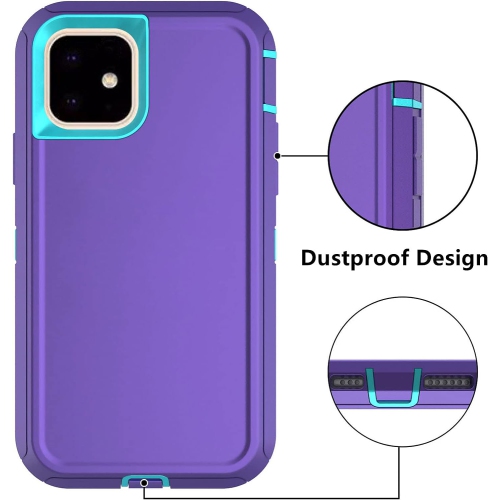 iPhone 11 Case, iPhone 11 Defender Case Soft TPU Hard PC Heavy Duty Shockproof 3 Layer Cover for iPhone 11 6.1