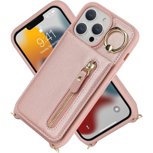 Crossbody Phone Case for iPhone 13 Pro Max Case with Card Holder,iPhone 12 Pro Max Case Wallet for Women Men