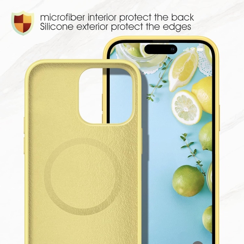 Compatible with Magsafe for iPhone 14 Pro Silicone Case 2022, Magnetic Liquid Silicone Protective Shockproof