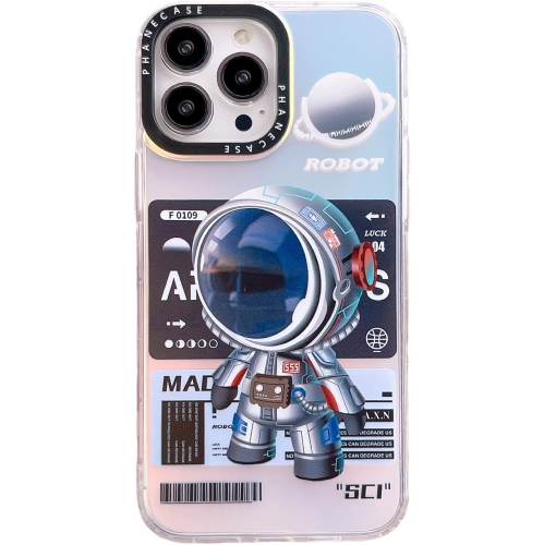 GENERIC  for Iphone 13 Pro Max Cute Case, Cool Cartoon Astronaut Space Moon Laser Glitter Bling Design Stylish