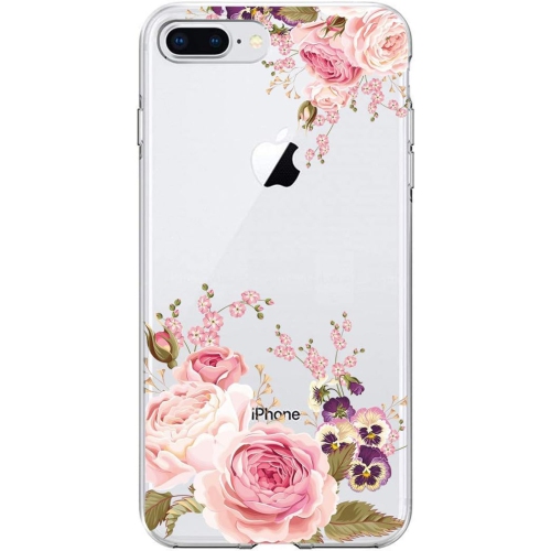 Case for iPhone 8 Plus / iPhone 7 Plus (2016) 5.5 Inch, Slim Shockproof Clear Soft Flexible TPU Phone
