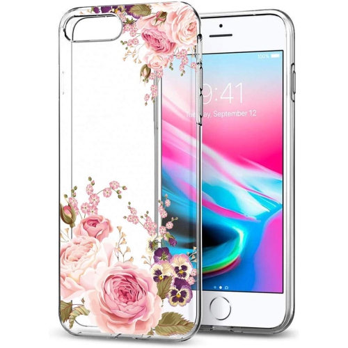 Case for iPhone 8 Plus / iPhone 7 Plus (2016) 5.5 Inch, Slim Shockproof Clear Soft Flexible TPU Phone