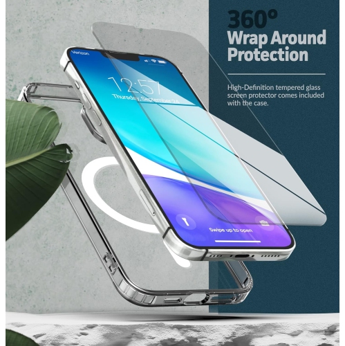 Wallet Case Set Designed for iPhone 14 Plus Case with Magnetic Kickstand Card Holder (Screen Protector