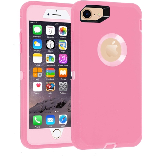 GENERIC  Case for Iphone 7/8, [Heavy Duty] 3 In 1 Built-In Screen Protector Cover Dust-Proof Shockproof Dropproof