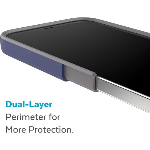 Produits CandyShell Pro Case pour iPhone 14 plus, modèle 6,7 po, Bleu prussien/Gris nuageux