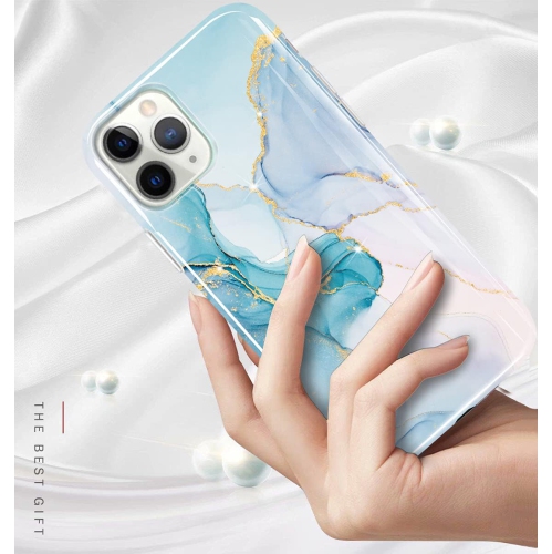 iPhone 11 Pro Case,iPhone 11 Pro Case for Girl Women,Gold Glitter Sparkle Marble Cute Design Shockproof Soft