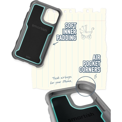 iPhone 11 Pro Armor Case - Gripzilla [Rugged + Protective] Slim Tough Grip Cover - Minty Fine