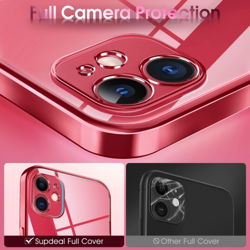 Crystal Clear Case for iPhone 11, [Not Yellowing] [Camera Protection] [Military Grade Drop Tested] Transparent