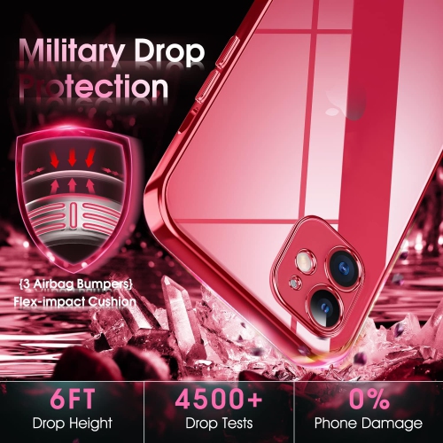 Crystal Clear Case for iPhone 11, [Not Yellowing] [Camera Protection] [Military Grade Drop Tested] Transparent