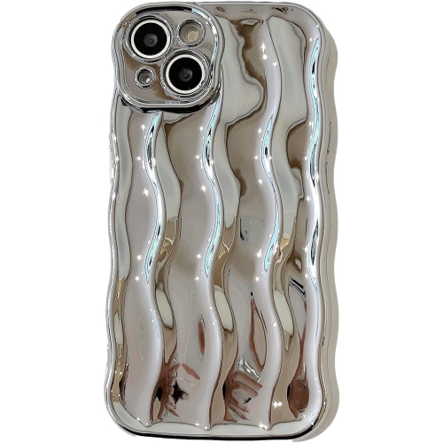 GENERIC  Designed for Iphone 14 Pro Max Case, Water Ripple Pattern Curly Wave Frame Soft Cute Phone Cover for Men Women