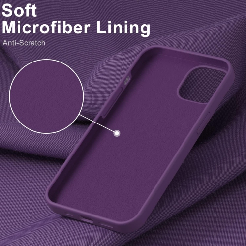 Étui iPhone 12 avec protecteur d'écran, contour en caoutchouc de silicone doux et soyeux pour iPhone 12 Pro