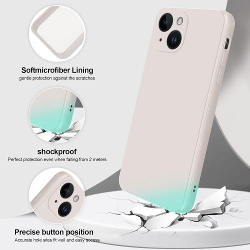 Case Compatible with iPhone 14 Plus, Silky-Soft Touch Full-Body Protective Phone Silicone Case, Shockproof