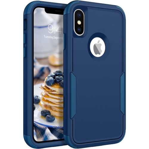 GENERIC  Iphone X Case, Iphone Xs Case Heavy Duty 3 In 1 Full Body Rugged Non Slip Shockproof Hybrid Hard PC Soft Tpu