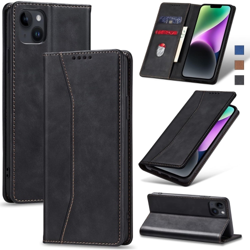 GENERIC  Flip Wallet Case for Iphone 14 Plus, Leather Magnetic Folio Cover With Card Holder, Kickstand - Tpu Shockproof