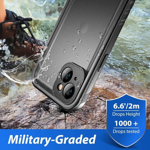 Compatible with iPhone 14 Plus Waterproof Case - Full Body Shockproof Dustproof Waterproof Phone case