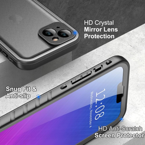 Compatible with iPhone 14 Plus Waterproof Case - Full Body Shockproof Dustproof Waterproof Phone case