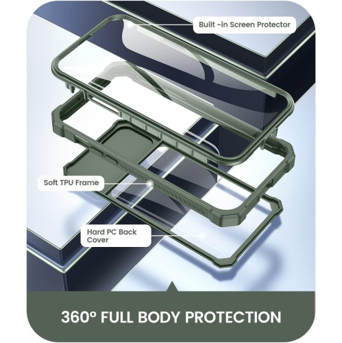 Pour étui iPhone 13 Pro Max avec protecteur de couvercle de caméra, étui iPhone 12 Pro Max avec protecteur d'écran robuste