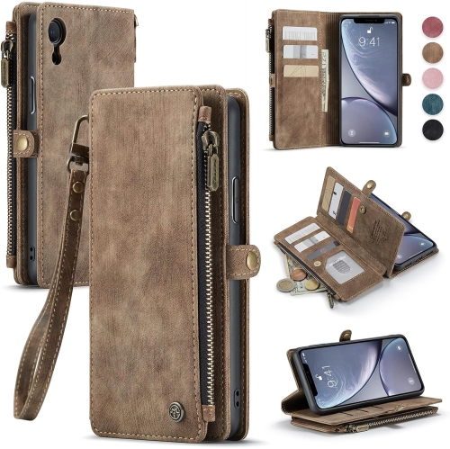 for iPhone XR Case, iPhone XR Wallet Case for Women and Men, iPhone XR Case with Card Holder, Durable PU
