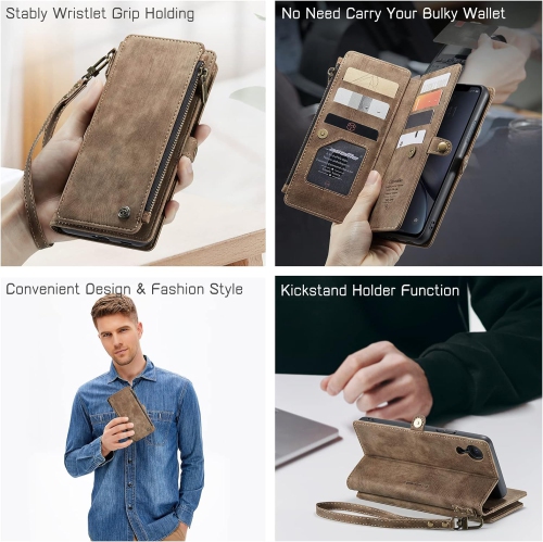 for iPhone XR Case, iPhone XR Wallet Case for Women and Men, iPhone XR Case with Card Holder, Durable PU