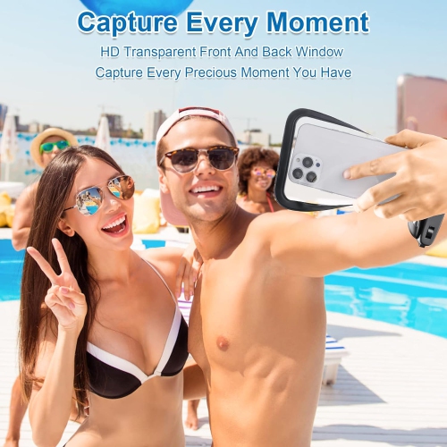 Large Universal Waterproof Case,2 Pack Waterproof Phone Pouch Dry Bags Compatible with iPhone 14 Pro