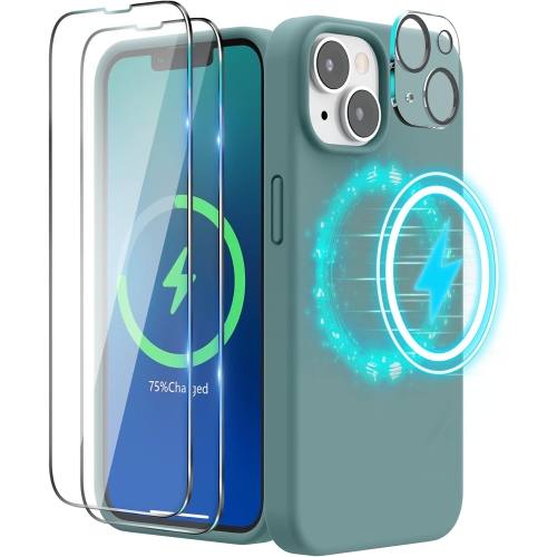GENERIC  Magnetic Case Designed for Iphone 14 Plus Case 6.1 Inch (2022), Compatible With Magsafe, Liquid Silicone Phone
