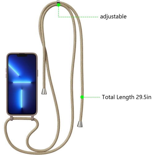 Crossbody Case for iPhone 14 Pro Max,iPhone 14 Pro Max with Lanyard Strap Protective Case Adjustable Neck Rope