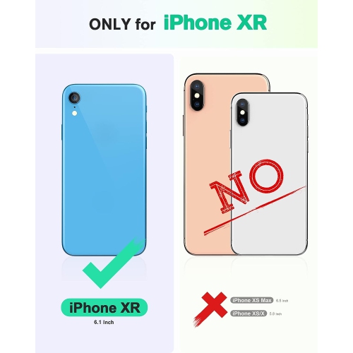 iPhone XR Wallet Case PU Leather iPhone XR Case with Card Slots Magnetic Closure RFID Blocking Full Protection