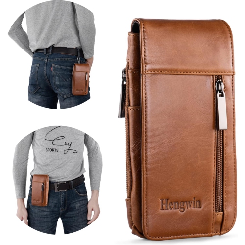 GENERIC  Holster Compatible With Iphone 14 Pro Max, S22 Ultra Note 20 Ultra Belt Case With Belt Clip, Leather Cell Phone