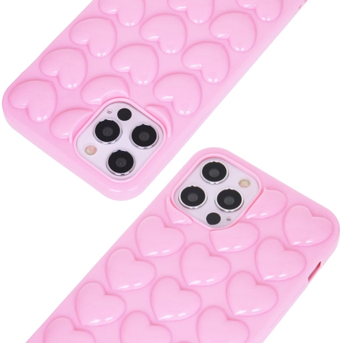 iPhone – Mini étui 12 pour femmes, 3D couvercle en gel KAWAII Pop Bubble Heart, jolie Girly pour iPhone12 Mini 5,4&nbsp;po 2020 -