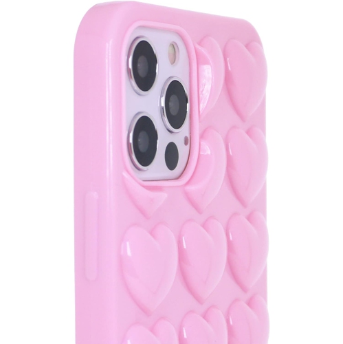 iPhone – Mini étui 12 pour femmes, 3D couvercle en gel KAWAII Pop Bubble Heart, jolie Girly pour iPhone12 Mini 5,4&nbsp;po 2020 -