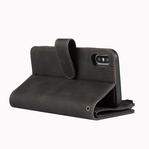 for iPhone X/iPhone Xs Wallet Case,2 in 1 Detachable Flip Wallet Case with Zipper [Premium Leather][6 Card