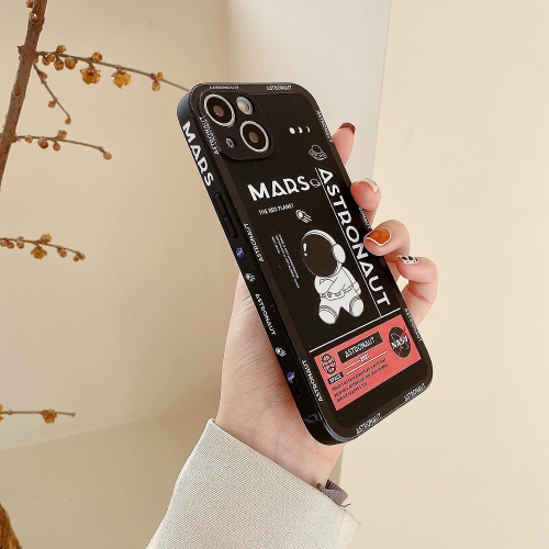 for iPhone 11 Pro Max Cute Case, Cool Cartoon Astronaut Space Rocket Design Stylish Bumper Soft TPU Rubber