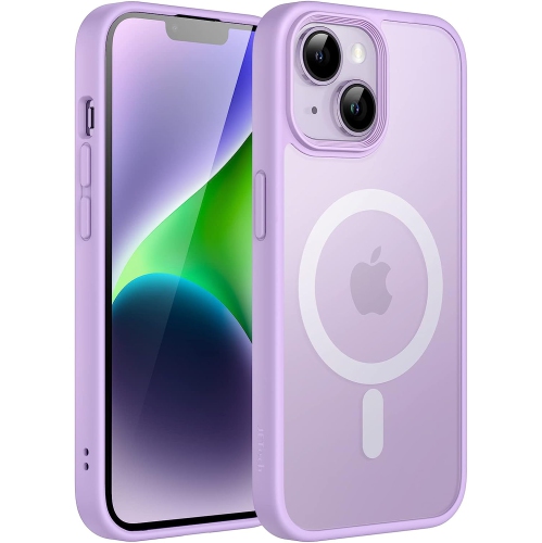GENERIC  Magnetic Case for Iphone 14 6.1-Inch Compatible With Magsafe, Translucent Matte Back Slim Shockproof Phone Cover