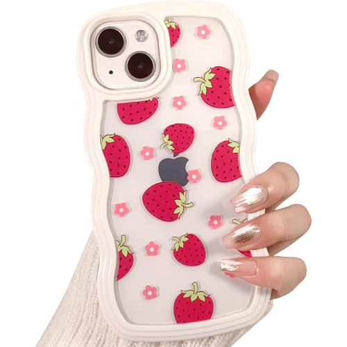 Compatible for iPhone 13/ iPhone 14 Case Cute Curly Wave