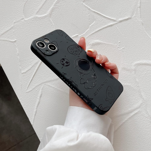for iPhone 12 Pro Max Cute Case, Cool Cartoon Astronaut Rocket Space Design Stylish Soft TPU Bumper