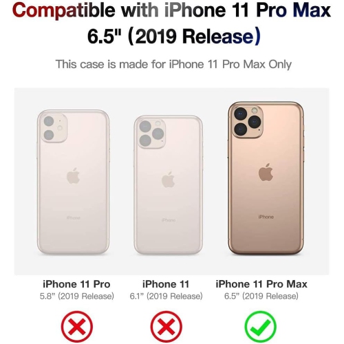 iPhone 11 Pro Max Case,iPhone 11 Pro Max Cute Case with Flowers,for Girly Women,Shockproof Clear Floral Pattern